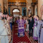 slujba archiereasca condusa de episcop si vizita pastorala la fagarasul nou cu zeci de credinciosi in participare