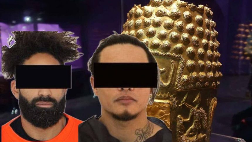 Coif antic si bratari de aur recupate in urma unui jaful la muzeu in Olanda
