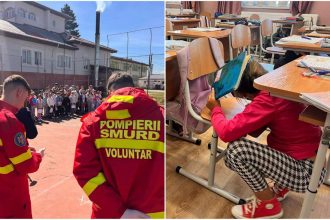 Exercitiu de urgenta la Topolog elevii au invatat cum sa se protejeze in caz de cutremur foto