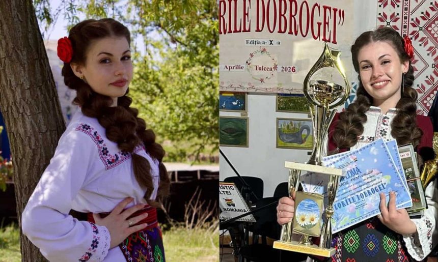 Frumoasa si extrem de talentata tulceanca Rebeca Iuliana Moraru a castigat Marele Premiu si Trofeul Festivalului Concurs Florile Dobrogei foto