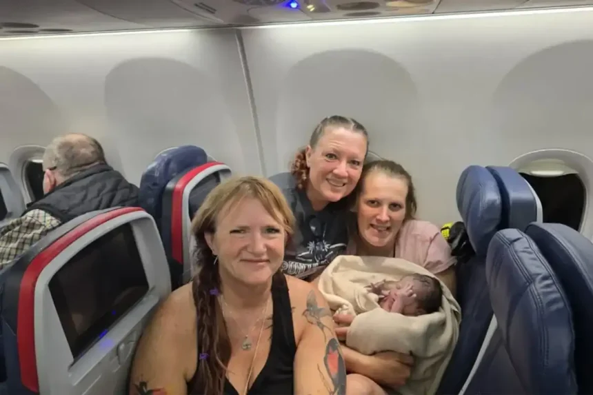 Nastere la 10000 de metri o femeie a nascut o fetita intr un avion