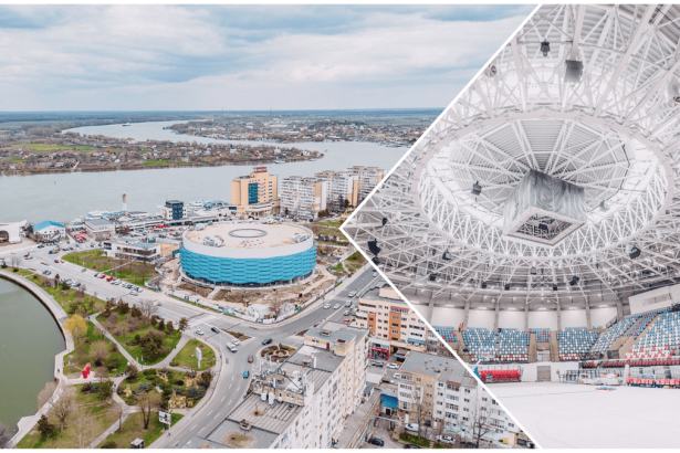 Sala Polivalenta din Tulcea pe final de lucrari progresul a ajuns la 96 dupa intarzieri si crestari de costuri foto