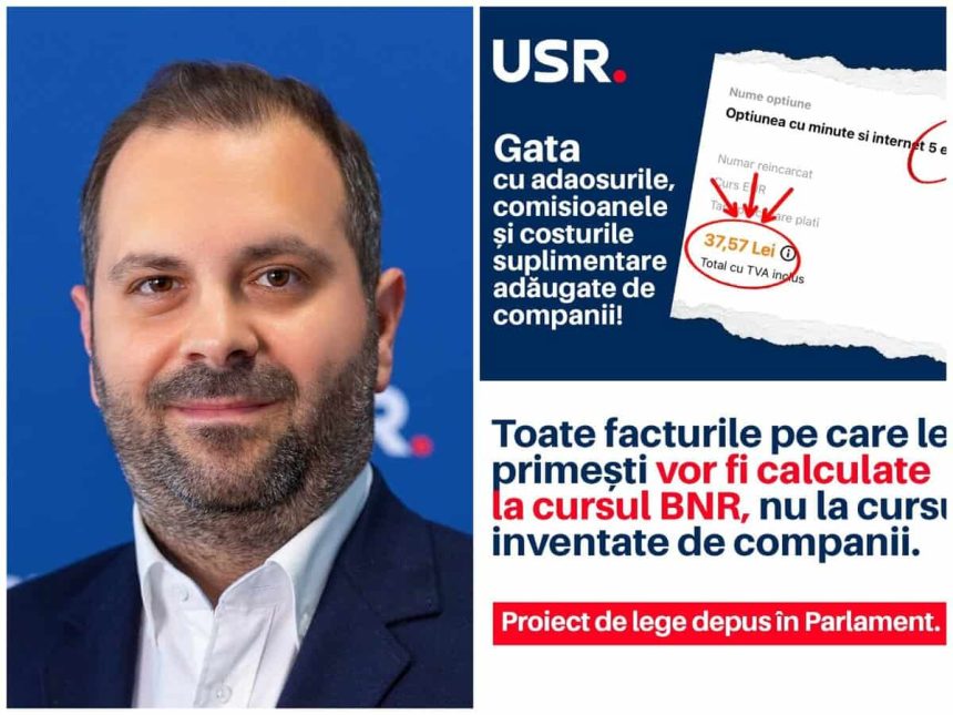 USR propune facturi corecte pentru toti romanii cursul BNR devine obligatoriu pentru toate platile