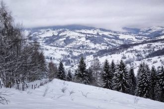 Vant intens si viscol in zonele montane in cadrul valului de vreme rece din aceasta saptamana