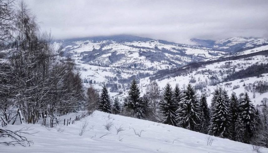 Vant intens si viscol in zonele montane in cadrul valului de vreme rece din aceasta saptamana