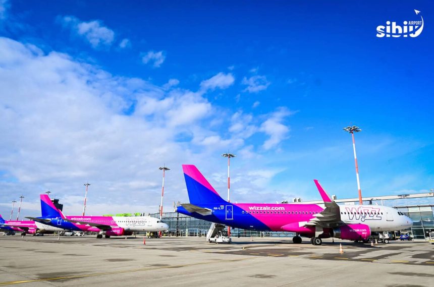 Wizz Air va opri trei rute de pe Aeroportul International Sibiu in vara anului 2026