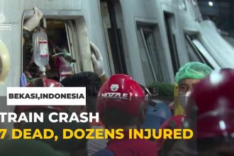 tragedie feroviara in indonezia 14 victime in urma coliziunii dintre doua trenuri video