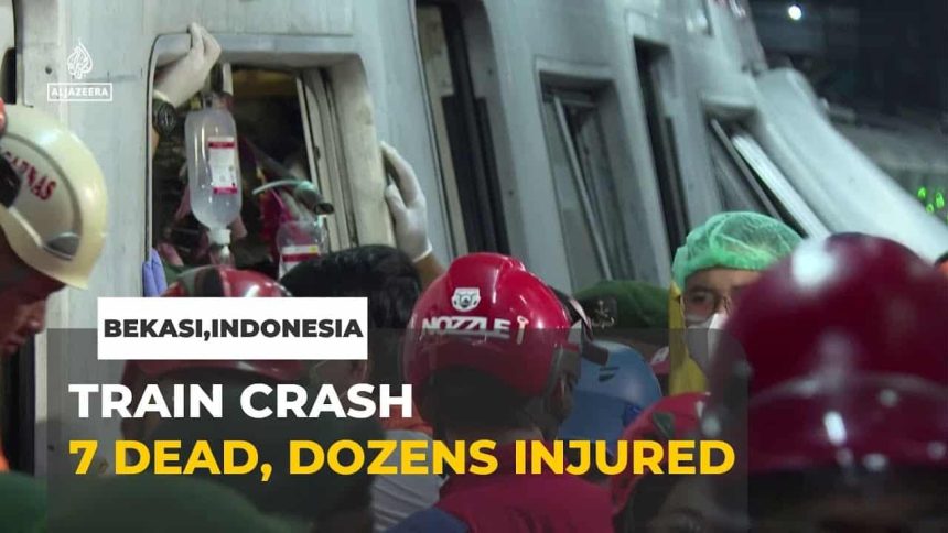 tragedie feroviara in indonezia 14 victime in urma coliziunii dintre doua trenuri video