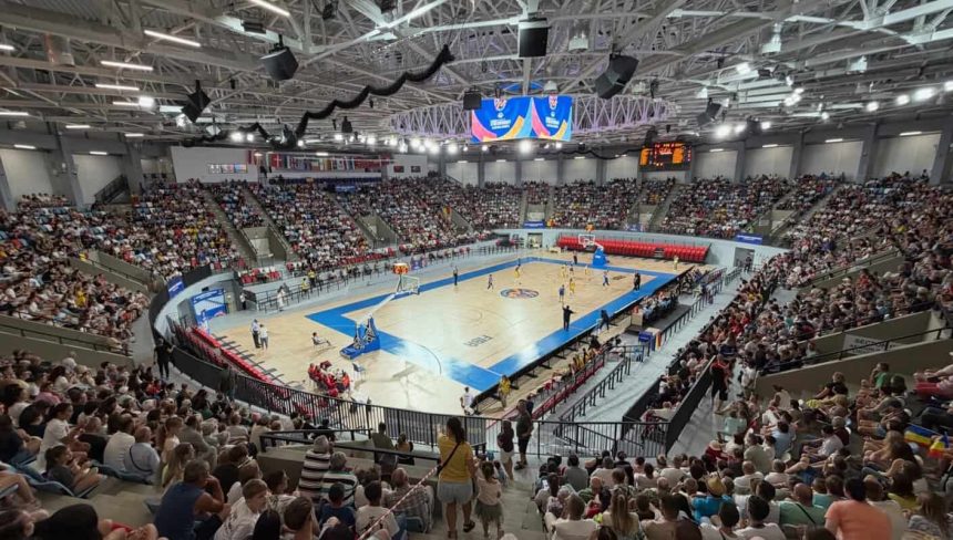 Arena Danubius inaugurata cu o victorie Romania a invins cu 81 55
