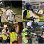 Razie printre biciclisti si utilizatori de trotinete amenzi in valoare de 44500 de lei la Tulcea