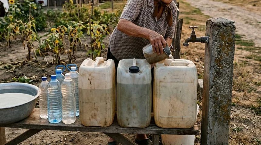 Apa limitata dintr o comuna din Tulcea Seceta ii lasa pe oameni fara apa timp de 12 ore pe zi