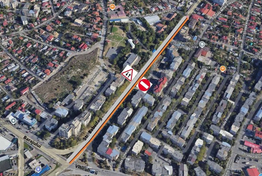 Asfaltarile pe strada Babadag din Tulcea au inceput Parcarile sunt anulate temporar