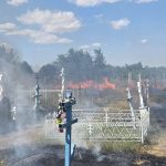 Cimitir in flacari la Sarichioi Ce a cauzat incendiul care ameninta gospodariile