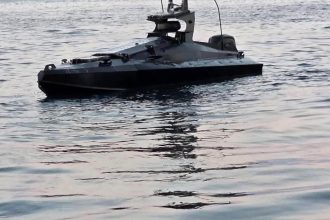 Drona exploziva distrusa de Armata Romana in Marea Neagra