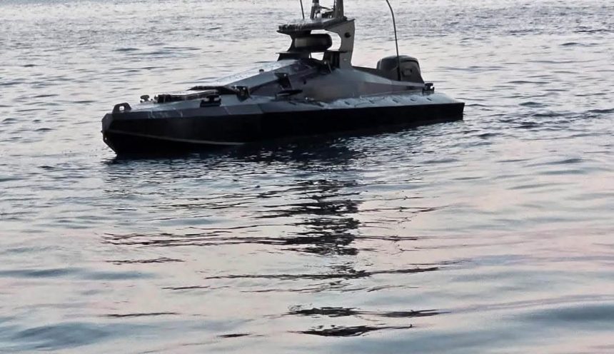 Drona exploziva distrusa de Armata Romana in Marea Neagra
