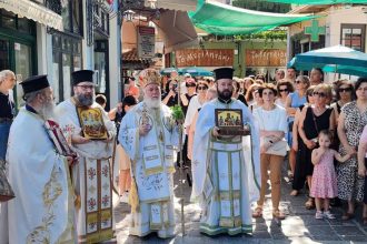 Episcopul Tulcii a oficiat slujba in Grecia cu ocazia marelui praznic al Schimbarii la Fata