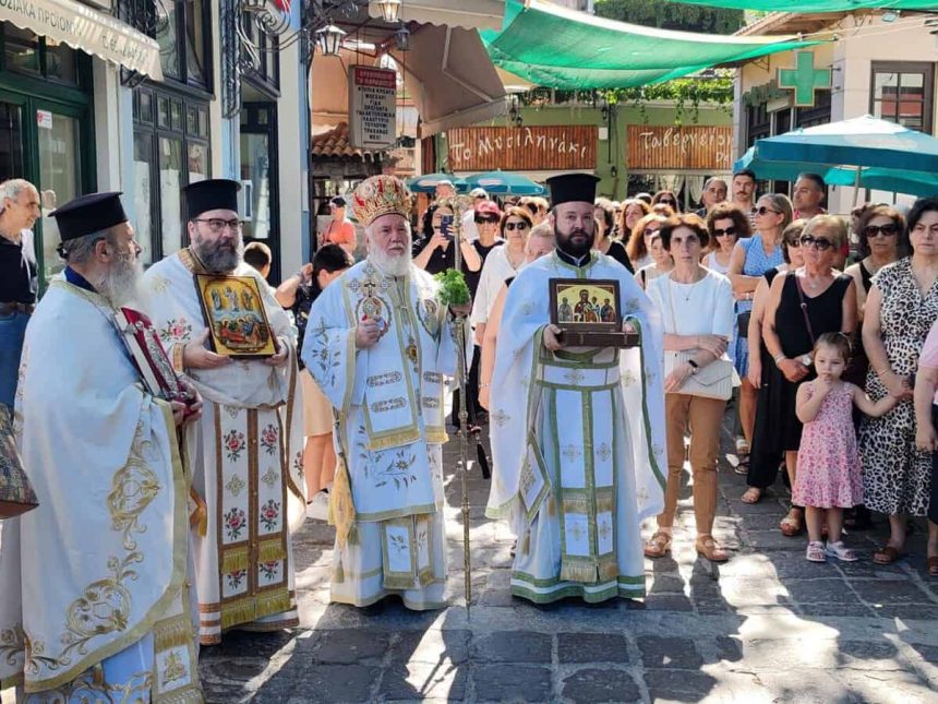 Episcopul Tulcii a oficiat slujba in Grecia cu ocazia marelui praznic al Schimbarii la Fata