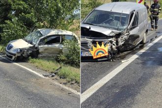 Impact violent pe DN22 in direcia Niculitel patru persoane ranite dupa ce o masina a intrat pe contrasens