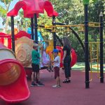 Parcul de pe strada Albatrosului din nou plin de copii Locul de joaca a fost renovat complet