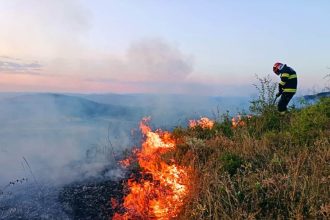 Peste 500 de incendii in weekend cu 2300 de hectare distruse la nivel national