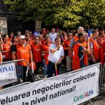 Protest la Ministerul Muncii pentru majorarea salariului minim in 2027