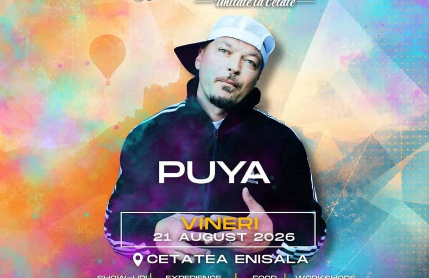 Puya va sustin un concert la Festivalul Enisala in Cetatea Enisala pe 21 august cu acces gratuit