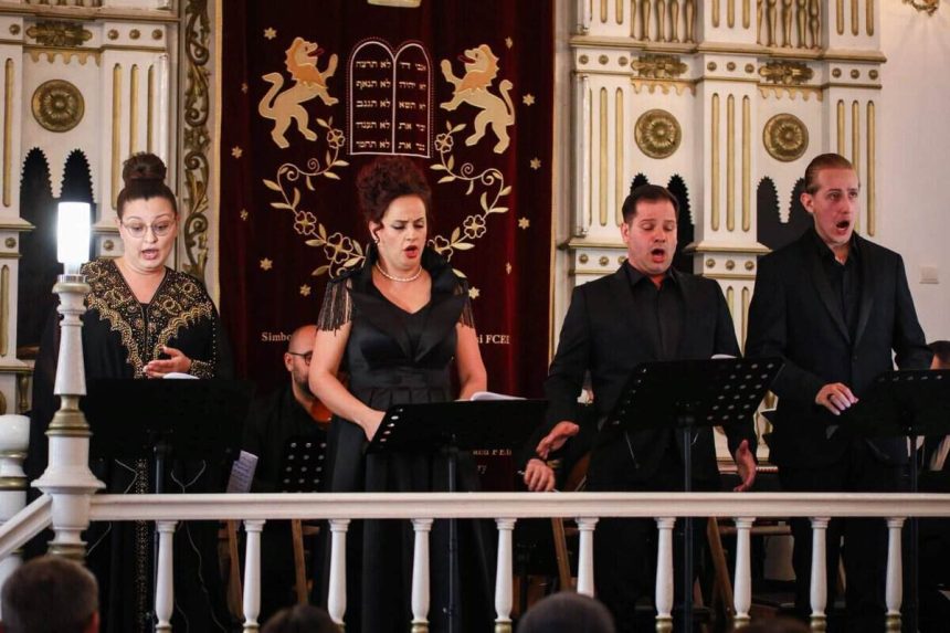 Seara deosebita la Tulcea Templul Israelit devine o scena de opera
