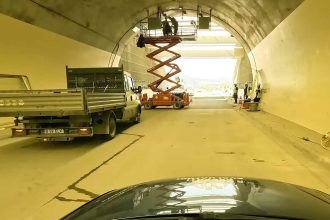 Tunelul din sectiunea Tigveni Curtea de Arges se apropie de finalizare pe Autostrada A1