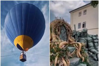 Zbor cu balonul si labirint la Cetatea Enisala O aventura pentru toata familia