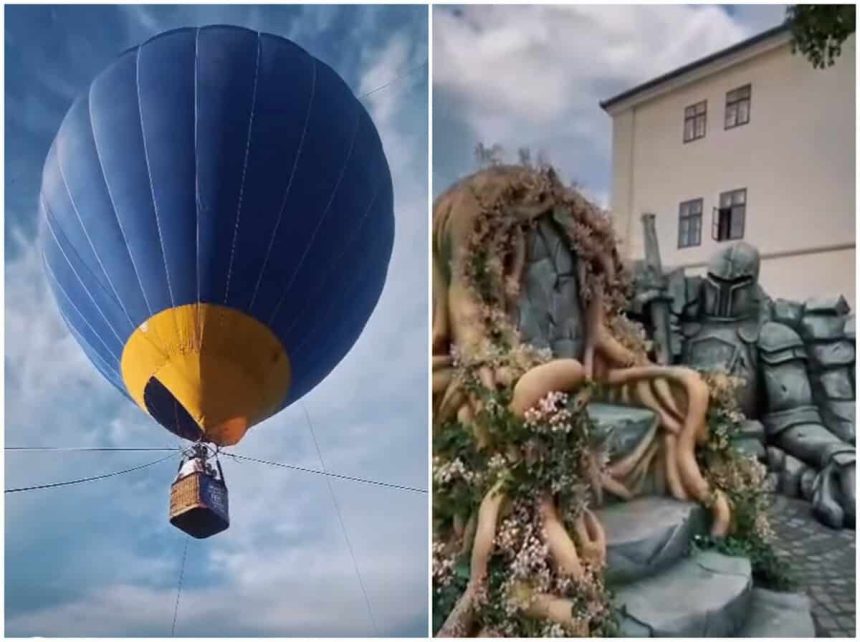 Zbor cu balonul si labirint la Cetatea Enisala O aventura pentru toata familia