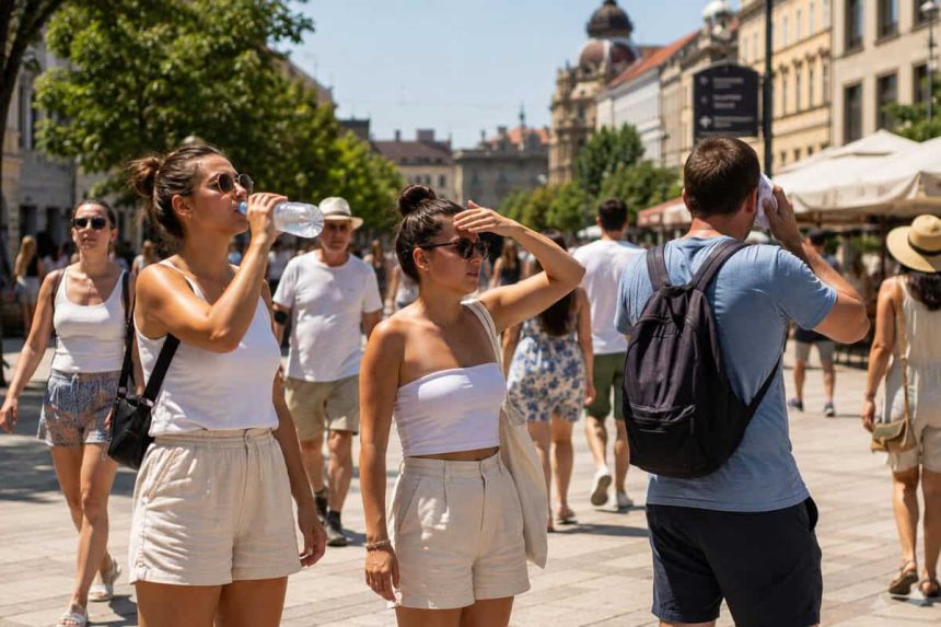 cod portocaliu de canicula in transilvania cu temperaturi de pana la 40 de grade
