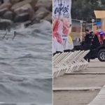 posibila drona observata la 15 metri de plaja in costinesti interventie a sri si garzii de coasta