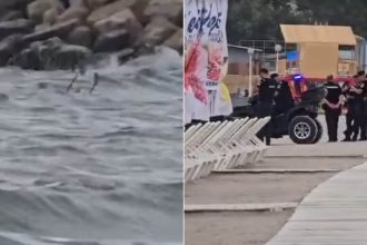 posibila drona observata la 15 metri de plaja in costinesti interventie a sri si garzii de coasta
