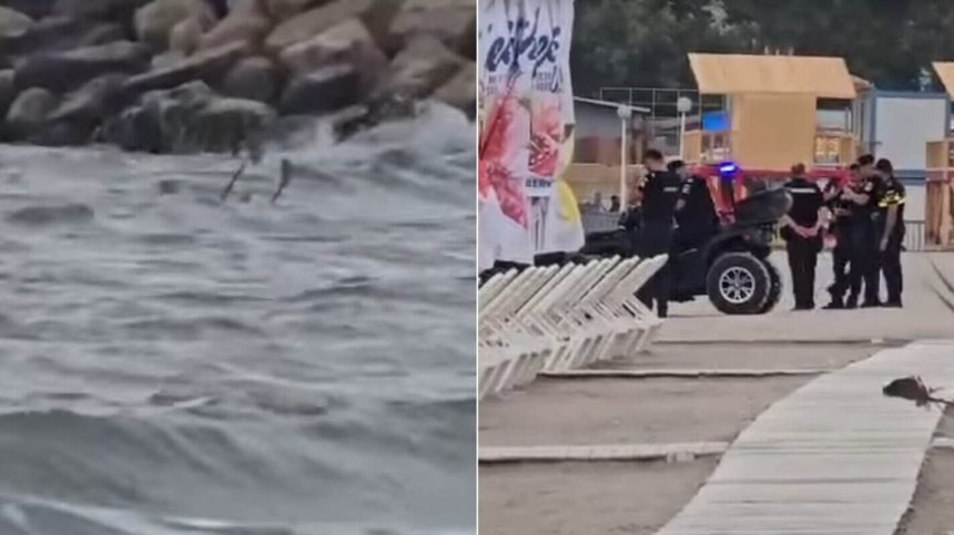 posibila drona observata la 15 metri de plaja in costinesti interventie a sri si garzii de coasta