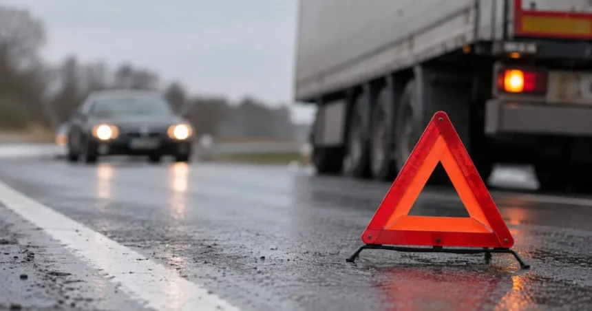 Accident grav lângă Isaccea: un TIR a derapat într-o curbă și a lovit o mașină
