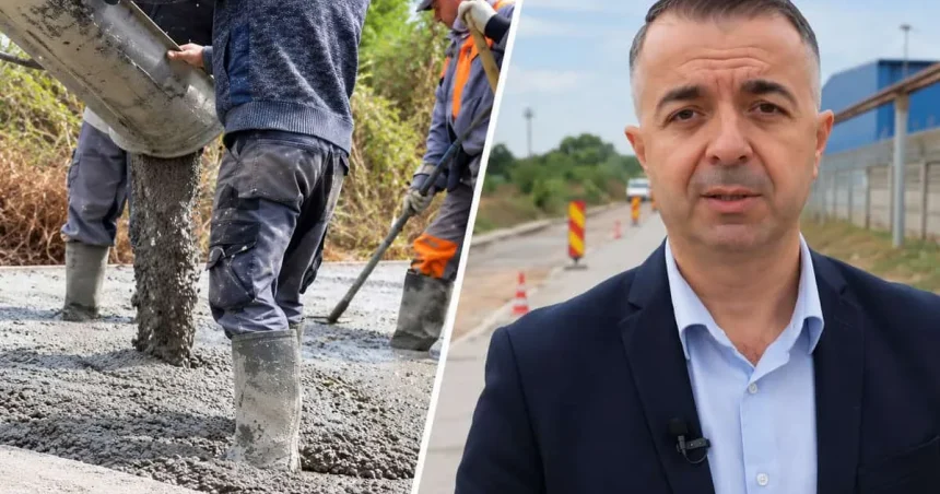 Beton pe drumul industrial, asfalt pe Taberei: Lucrări în două zone-cheie din Tulcea