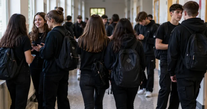 Elevii, chemați să vină în negru pentru a protesta față de uniforme