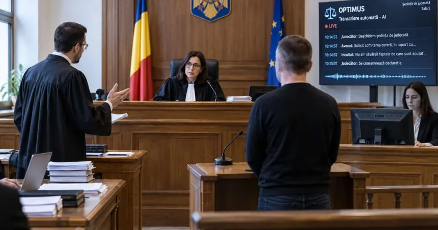 IA transcrie automat dezbaterile din peste 1.000 de săli de tribunal