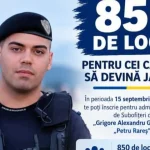 Jandarmeria Tulcea caută colegi. 850 de locuri libere la școlile militare