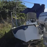 Motor de barcă de 20.000 de lei, căutat în Suedia, găsit la Tulcea