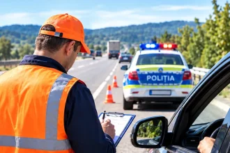 Poliția oprește șoferi pe drumuri naționale pentru verificarea originii și destinației
