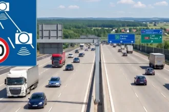 Polonia testează un indicator rutier care afișează limita de viteză pe autostrăzi