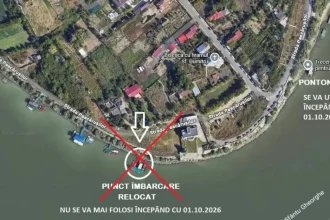 Pontonul spre Tudor Vladimirescu, repus în funcțiune după patru luni de la accident