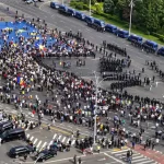 Protest în București: șase reținuți și trei dosare penale