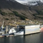 Un mastodont de 151 metri se construiește la Tulcea și va pleca direct în Norvegia