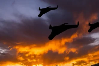 VIDEO. Cerul spre Izmail, luminat de explozii. Alertă RO-Alert și avioane deasupra Tulcei