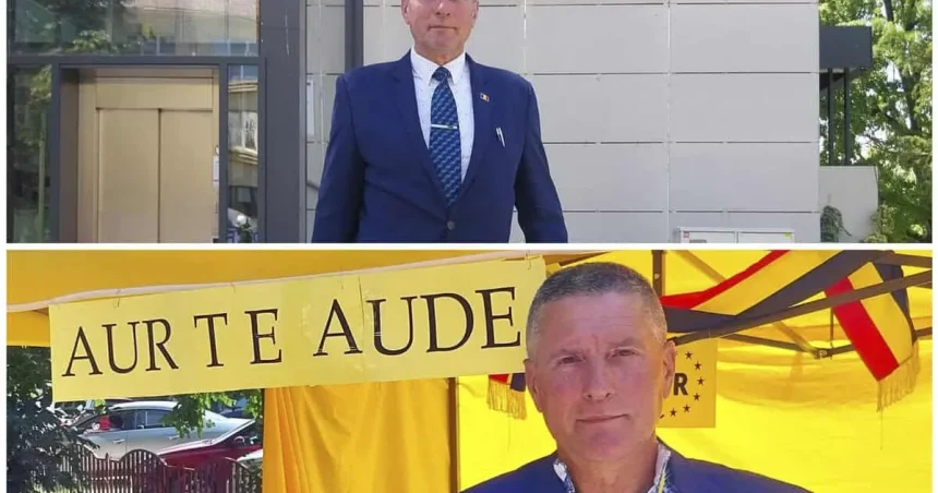 Superman Leonte, pe făraș la AUR Tulcea! Îi iau microfonul și partidul